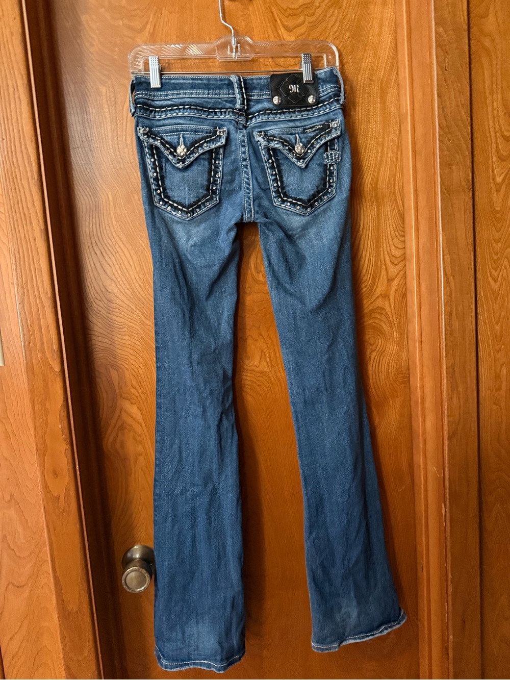 Miss Me Dark Blue Embellished Bootcut Jeans